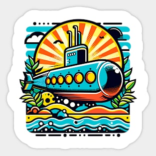 Submarine Ship Sticker